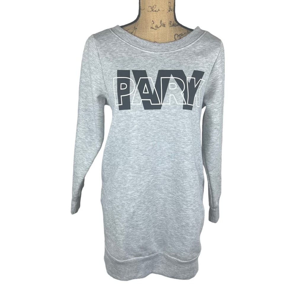 Ivy Park Oversized Long Sweatshirt Tunic Mini Dress XS